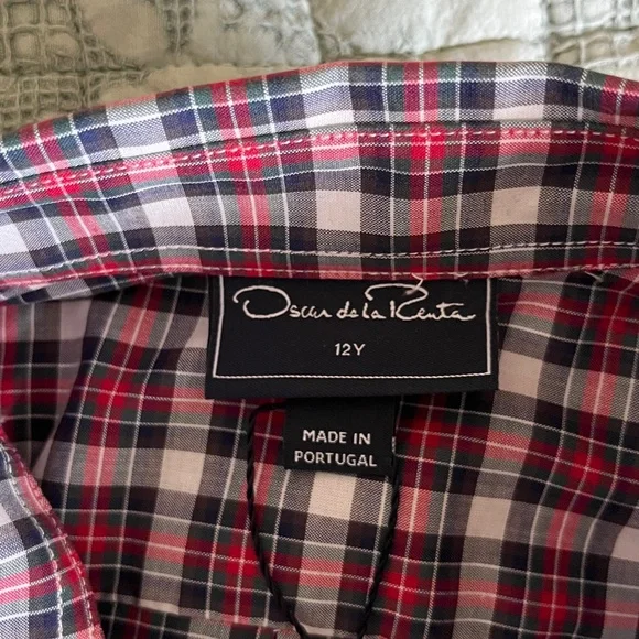 Oscar de la Renta Boy’s Plaid Shirt - Picture 5 of 5